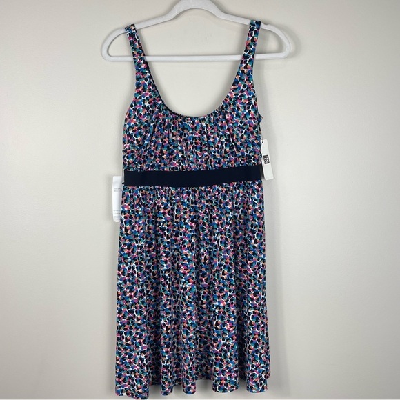 Laundry by Design Dress Womens Small Sleeveless Flowy Multicolor Pink Black - Picture 1 of 11